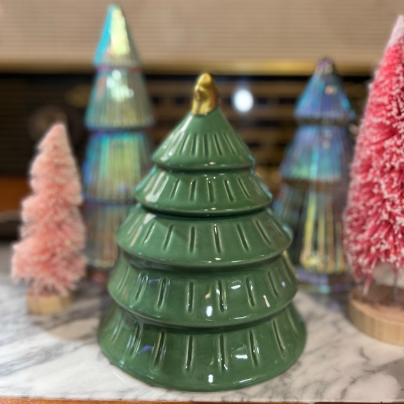 ✨NEW🎄Target Bullseye Playground 2023 Green Christmas Tree Cookie Candy Jar🍫 - Picture 5 of 8